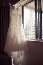 Load image into Gallery viewer, Wtoo &#39;Bristol&#39; size 2 used wedding dress front view on hanger
