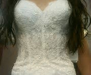 Wtoo 'Bristol' size 2 used wedding dress front view close up