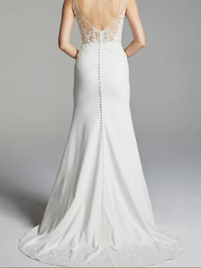Anne Barge 'Liz' size 6 used wedding dress back view on model