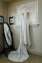Load image into Gallery viewer, Ashley and Justin &#39;10413&#39; size 8 used wedding dress front view on hanger
