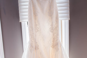 Amy Kuschel 'Monroe' size 0 new wedding dress view of body of dress
